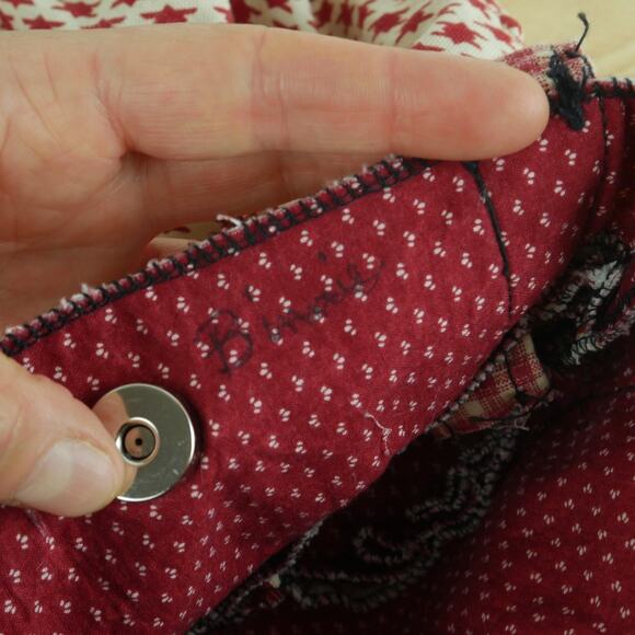 Handmade Fabric Handbag Satchel Pouch Cottagecore Renaissance Faire Prairie - Picture 10 of 11